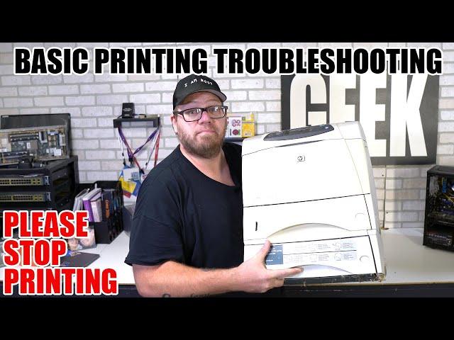 Basic Printing Troubleshooting Steps - I still hate printing