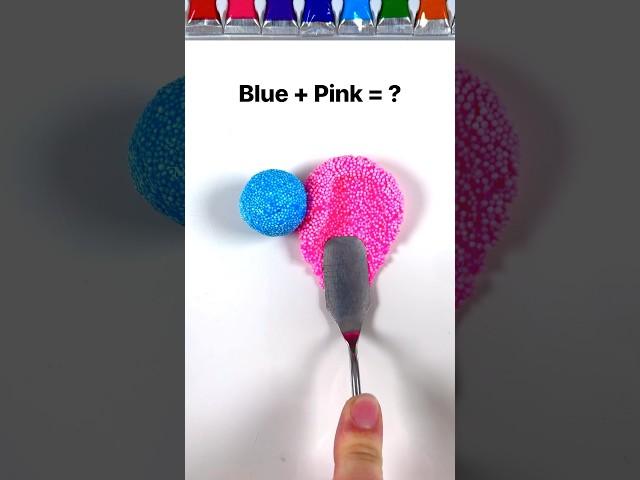 Guess the mixed color (slime edition) #slime #mixing #mixingthings #asmr #asmrslime #slimemixing