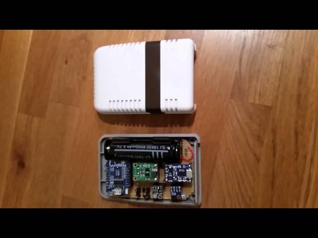 ESP8266 LIPO Sensor Node to Thingspeak Weather Wetter logger NodeMCU