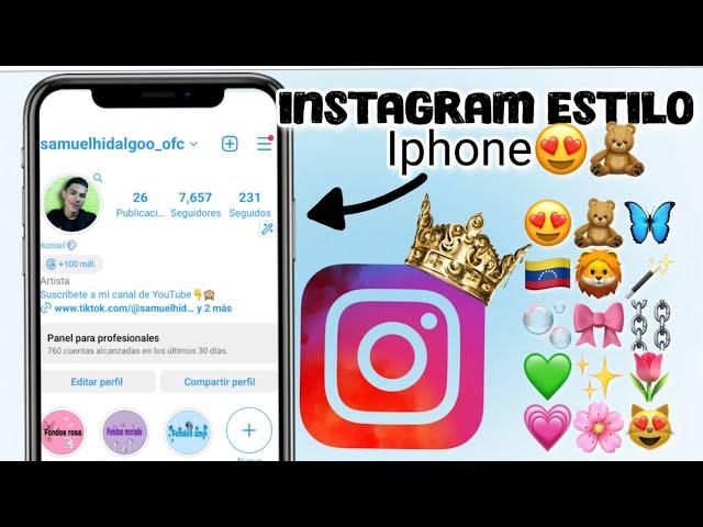 🟠Instagram estilo iphone para Android🪄Con emojis de iPhone y modo fantasma 