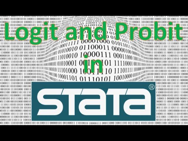 The very basics of Logit and Probit models in Stata.