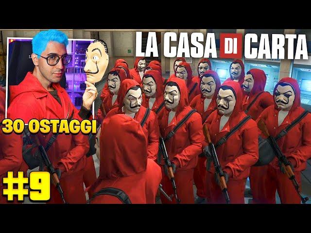 LA RAPINA PIÙ GRANDE della CASA DI CARTA con 30 OSTAGGI ! (IQ 500) (AHIAAA ADVENTURE EP.9)