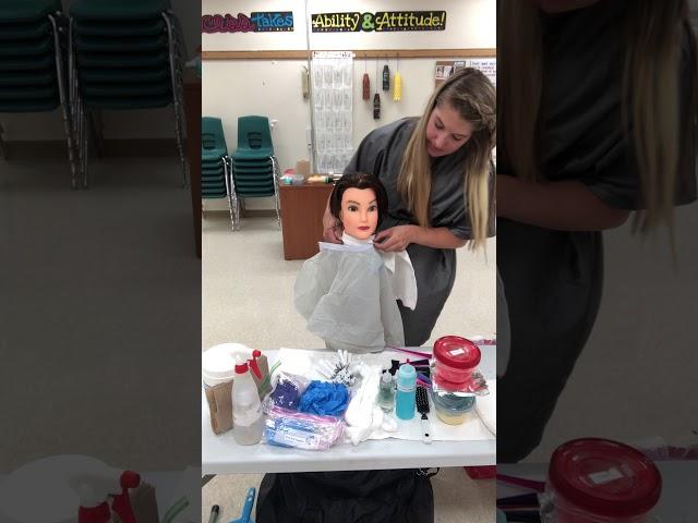 SC Cosmetology Practical Exam Procedure Tips: work area 2- foil