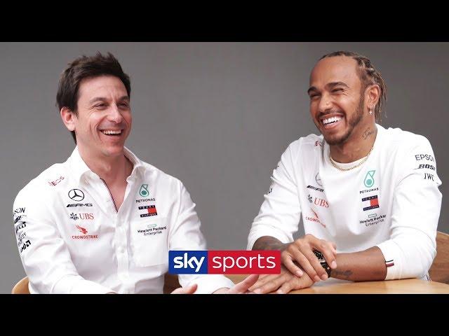 Lewis Hamilton and Toto Wolff joke about signing contracts in open interview on his Mercedes future