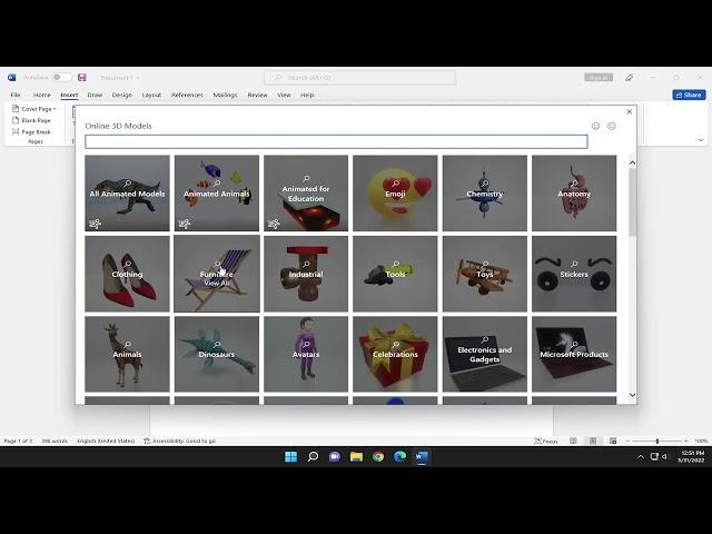 How to Insert 3D Models into Microsoft Word [Tutorial]