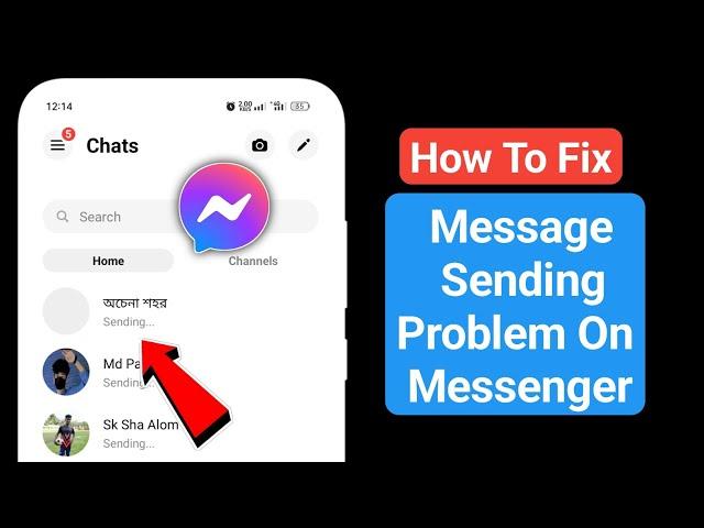 How To Fix Message Sending Problem On Messenger (2024) | Messenger Message Not Sending