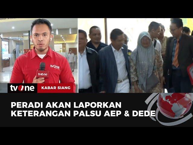 Rencana Dede Ke Bareskrim | Kabar Siang tvOne