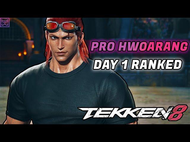 TOP LEVEL HWOARANG DAY 1 RANKED - Tekken 8