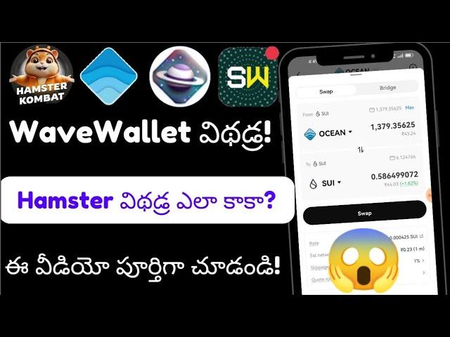 Wave Wallet Withdraw In Telugu|Hamster Kombat Token Withdraw & Trade|tecexp