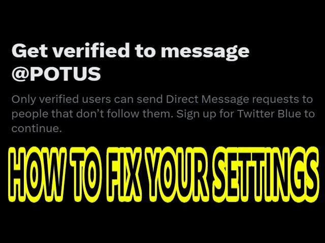 Only verified users can send Direct Message requests to people that don’t follow them.