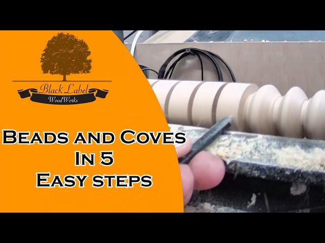 Woodturning 5 easy steps for perfect beads and coves using a detail spindle gouge