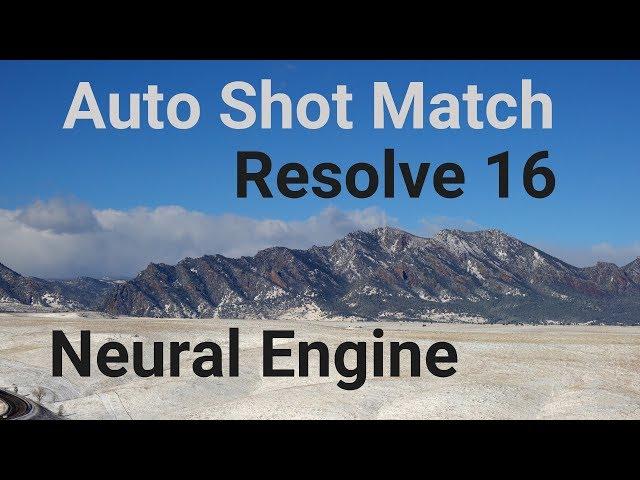 Quick Tip Using Resolve 16 Auto Shot Match Feature