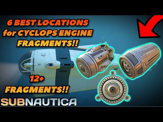 The BEST LOCATIONS For finding Cyclops Engine Fragments in Subnautica