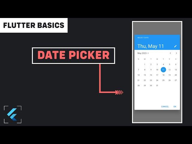 Flutter Tutorial - Date Picker in Flutter