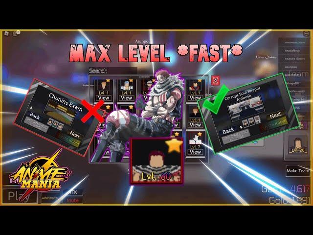 (After Update) Best 3 Ways To *MAX* Level Characters In Anime Mania