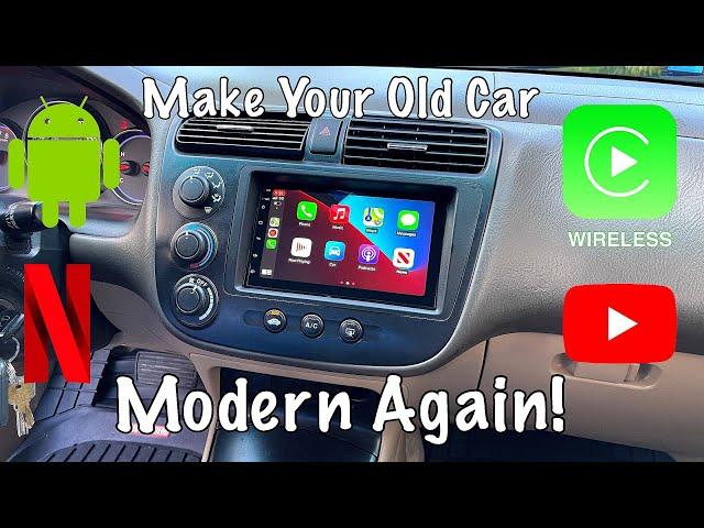 Wireless CarPlay Stereo for Any Old Car [$250] - Honda Civic (2001-2005) Install