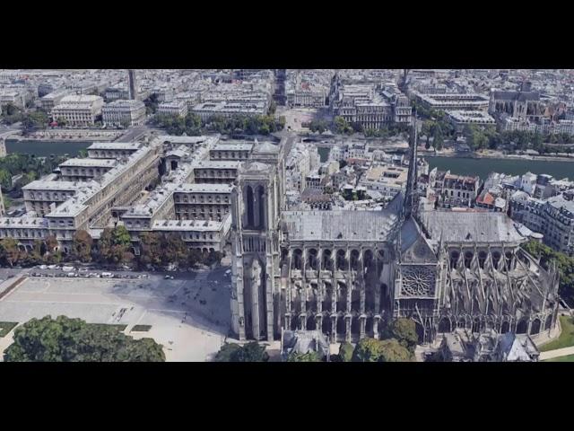 Notre-Dame Cathedral in Google Earth VR