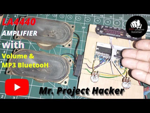 Bluetooth amplifier || LA4440 amplifier circuit ||