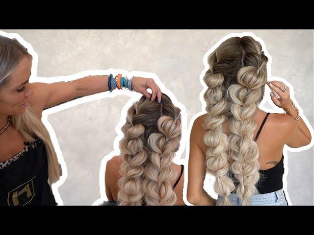 DIY Easy Bubble Braid! | @Hairby_chrissy