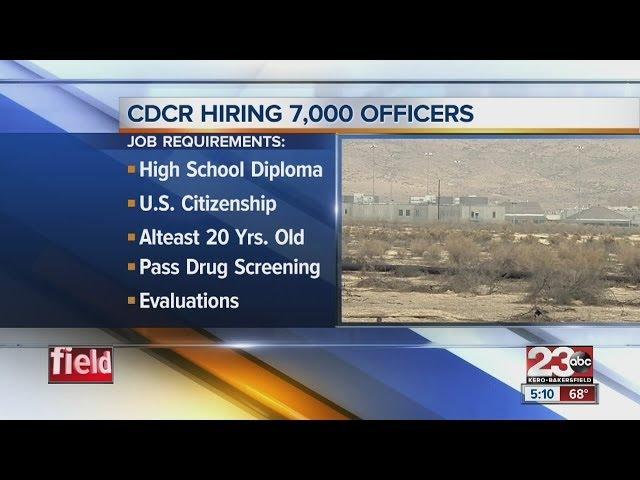 CDCR still looking to hire correctional officers