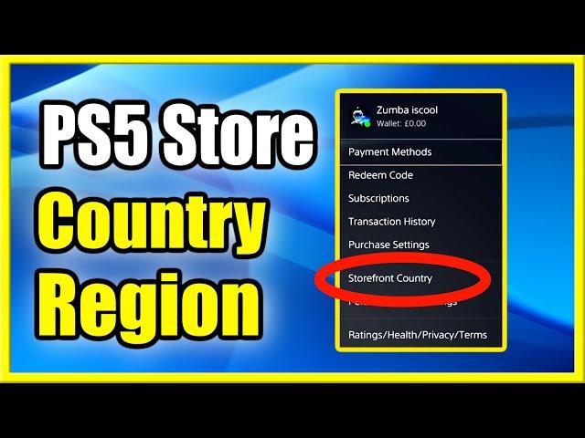 How to Change Country or Region on PS5 PlayStation Store (Location Tutorial)