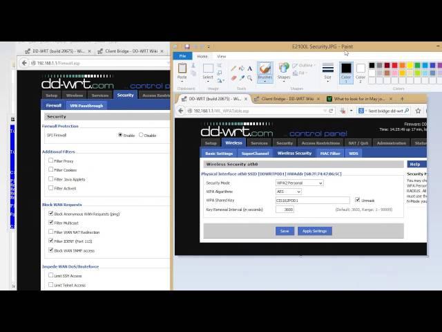 Client Bridge Mode Setup DD WRT Late Generation E2100L