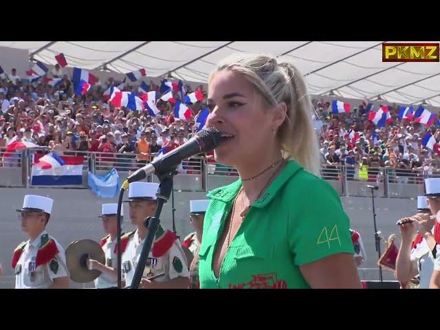 F1 Lenovo Grand Prix de France 2022 - France National Anthem Performed By Sophie Tapie