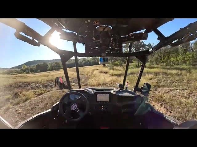 RACER Experiment 4 - Cockpit view of an autonomous off-road run in TX