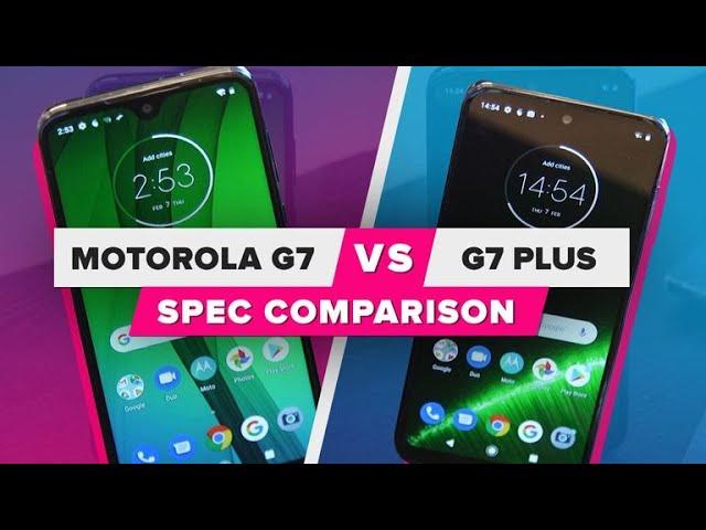 Motorola G7 vs. G7 Plus: Spec comparison