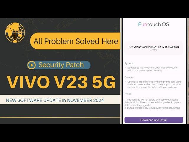 VIVO V23 5G new SOFTWARE UPDATE with all SYSTEM UPGRADE  || New SYSTEM Update on Vivo v23 5g mobile