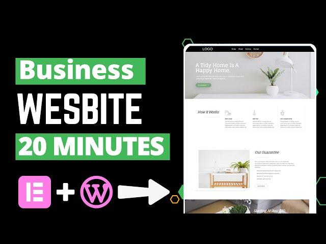 Quickly Create a Free WordPress business website in just 20 Minutes using Elementor in 2024