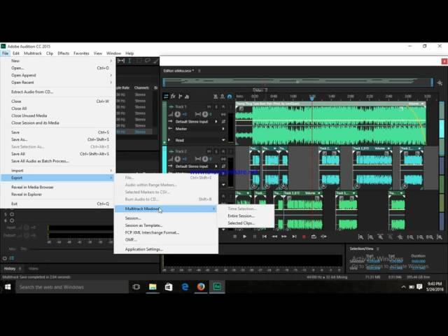 Adobe Audition Tutorial: Save Session & Files Together