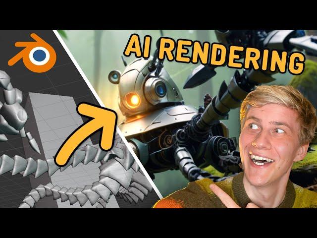 Create mind-blowing AI RENDERINGS of your 3D animations! [Free Blender + SDXL]