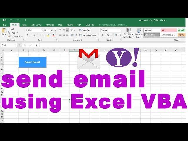 How to send email using gmail via Excel VBA | 100% working | sample attached - vbatip#30