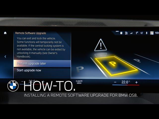 BMW Operating System 8 - Remote Software Upgrade Installation - BMW How-To