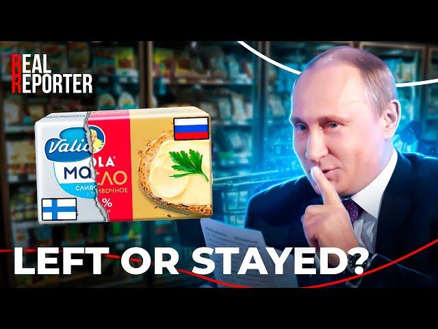 Why Western brands are still found in Russian supermarkets despite sanctions?