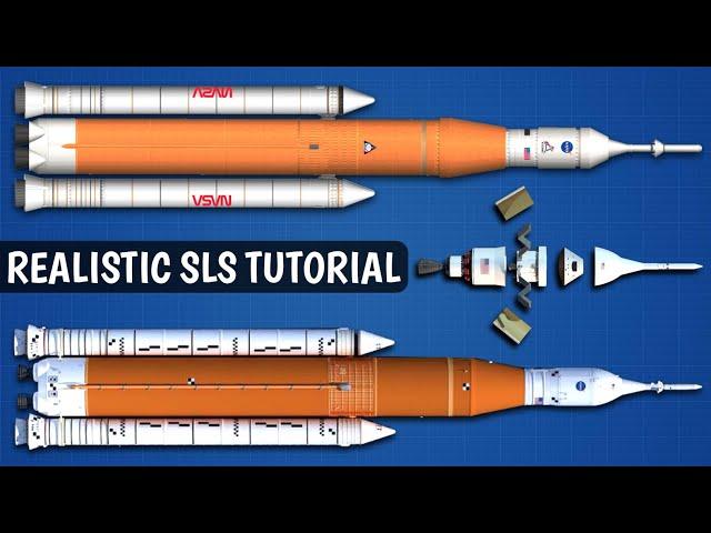 How To Build Realistic NASA's SLS Rocket in Spaceflight Simulator