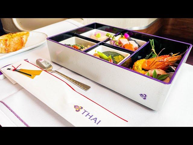 Thai Airways Airbus A350 Business Class Review + GO AROUND! | Tokyo Narita - Bangkok