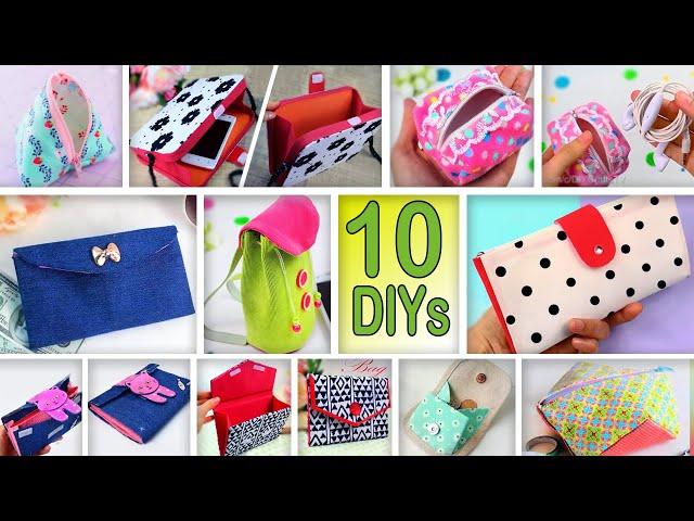 10 DIYs MINI POUCH & PURSE LOVELY DESIGNS 2020 // Easy to Make In 10 15 Min