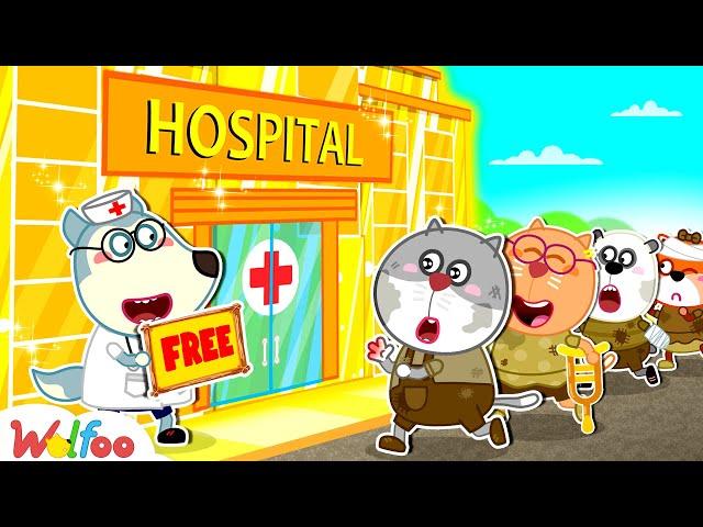 Broke Kasper, Welcome to Rich Hospital! Rich vs Broke | Educational Videos For Kids | Wolfoo Channel