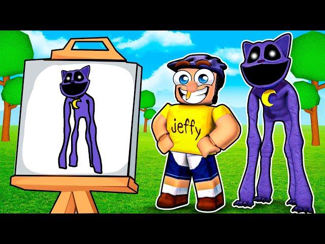 Jeffy Becomes What He Draws in Roblox!