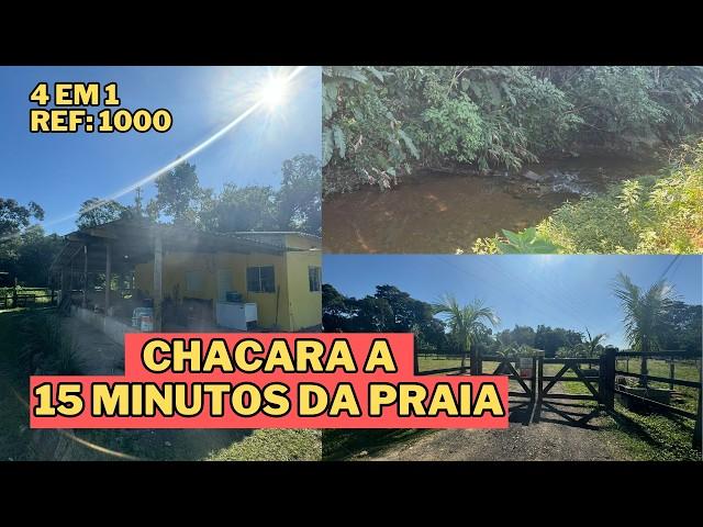 REF. 1000, CHACARA A 15 MINUTOS DA PRAIA EM ANA DIAS/ITARIRI - SP, POR R$ 269.000,00