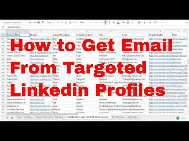 How to Get Email Addresses of LinkedIn Profiles - Find CEO, Founder, Co-Founders Email Address