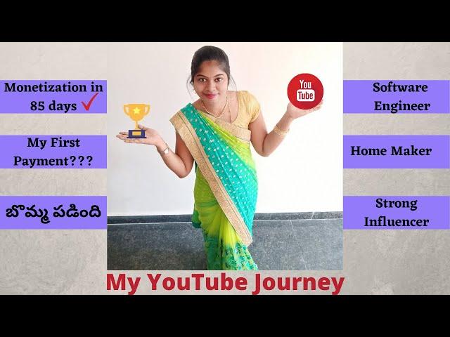 My Youtube Journey in Telugu | Good News | Youtube channel Monetization |  MeethoMeeSravanthiKrishna