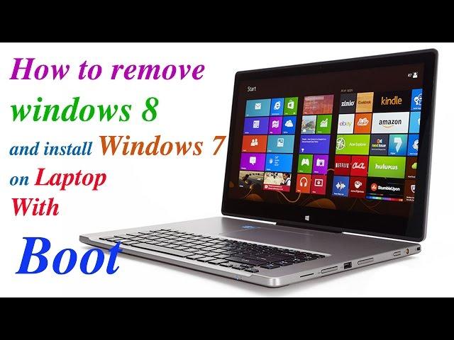 How to remove Windows 8 and install Windows 7 in an Acer Aspire  E 5-571-34lb