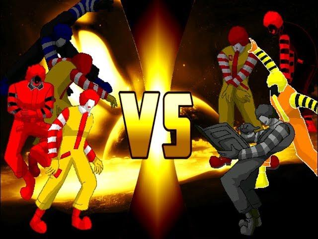 【Mugen】Team Dark Donald vs Team K Dark Ronald