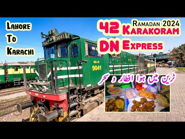 Homemade Iftar & Sehri in 42DN Karakoram Express | Ramadan Train Travel from Lahore to Karachi