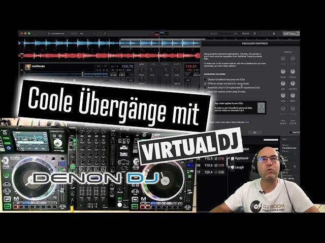 Coole Übergänge mit Virtual DJ Software, Denon X1800 Mixer und Denon SC25000M Controllern