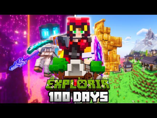 100 Days of Exploria Minecraft [FULL MOVIE]