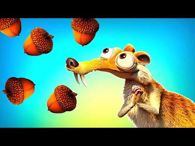 Funny cartoons about funny squirrel from the ice age